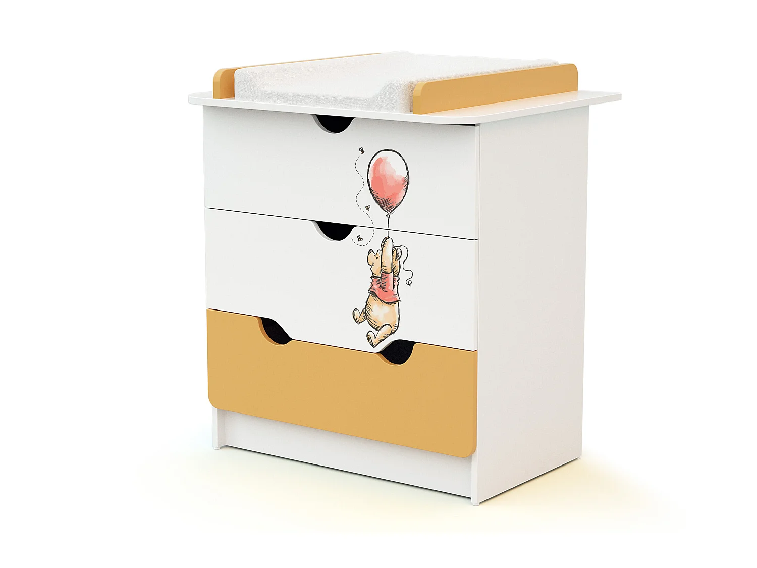 AT4 -  Chambre bébé lit et commode à langer DISNEY Exploring Winnie en bois