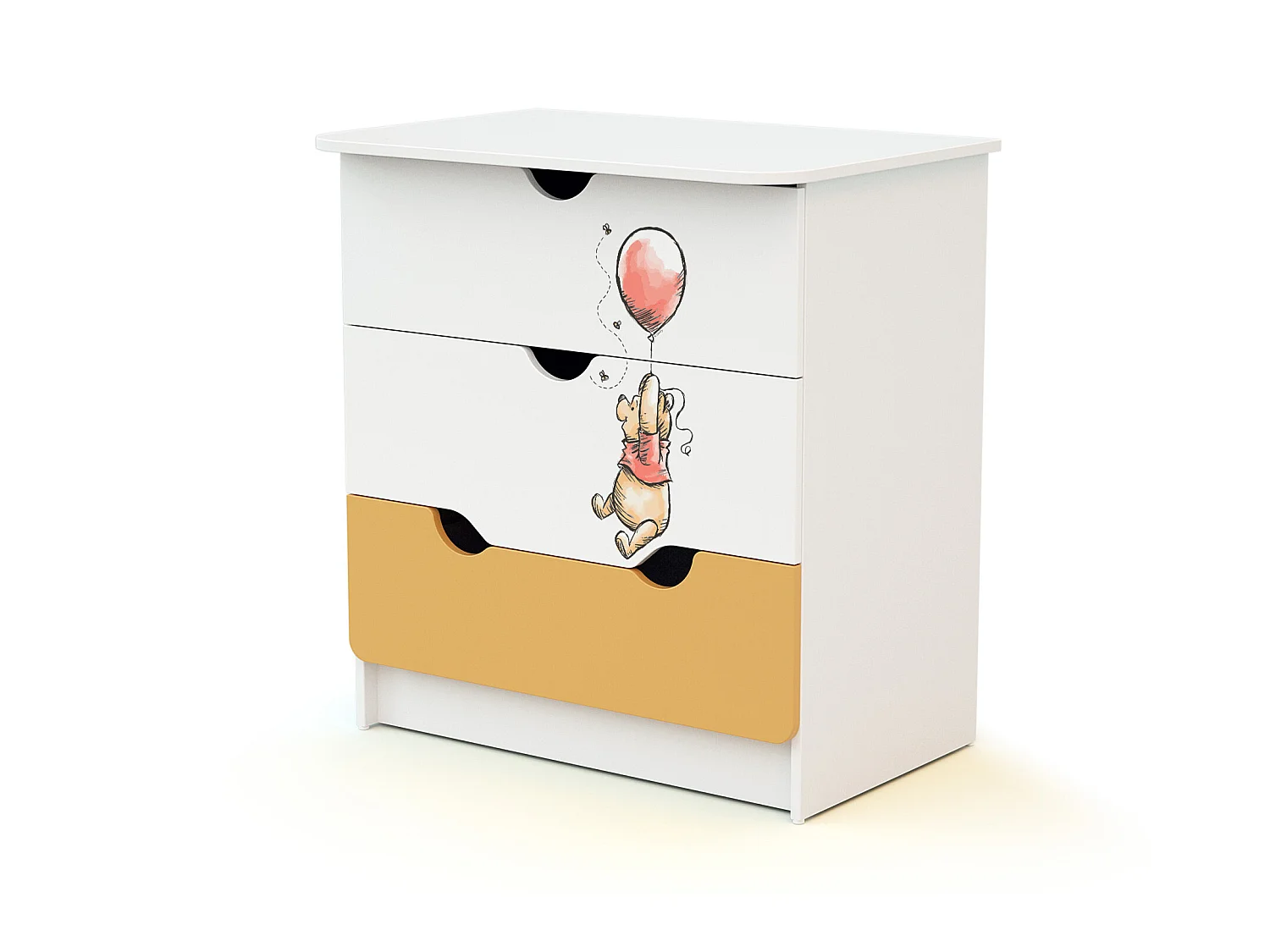 AT4 -  Chambre bébé lit et commode à langer DISNEY Exploring Winnie en bois