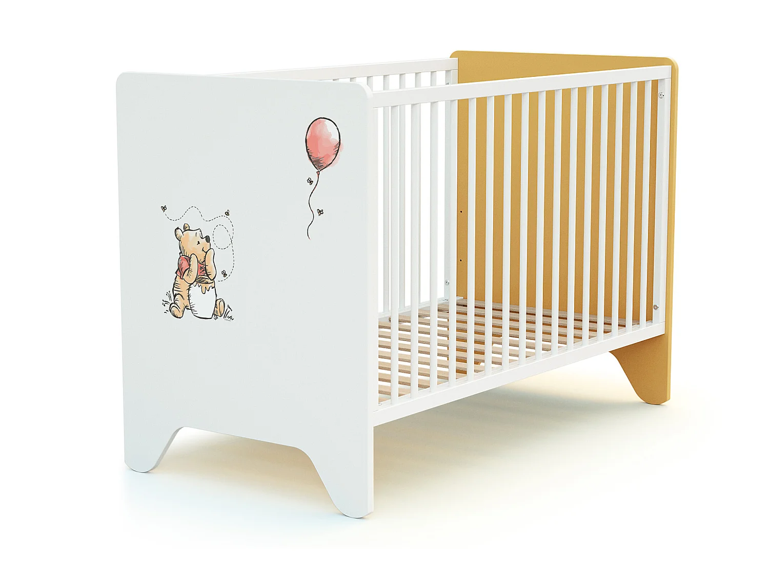 AT4 -  Chambre bébé lit et commode à langer DISNEY Exploring Winnie en bois