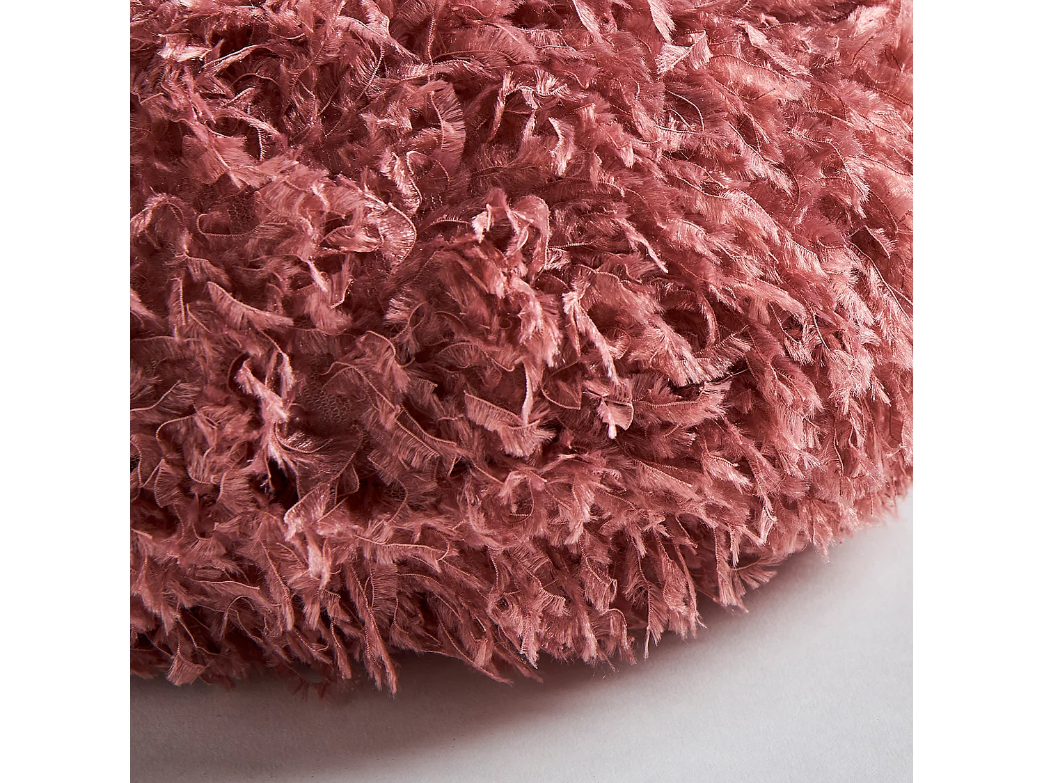 Coussin en polyester rose 33x33x9 cm