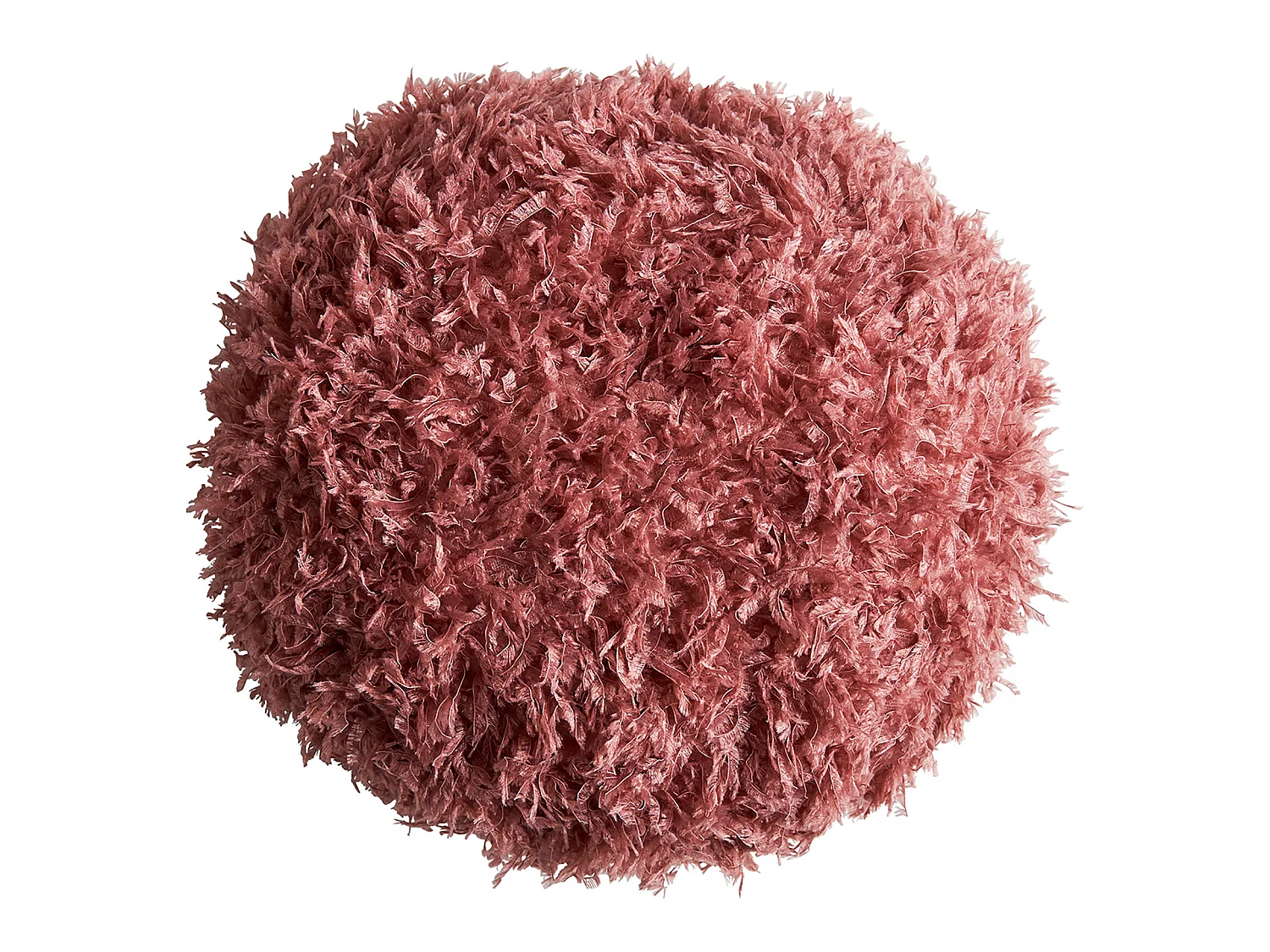 Coussin en polyester rose 33x33x9 cm