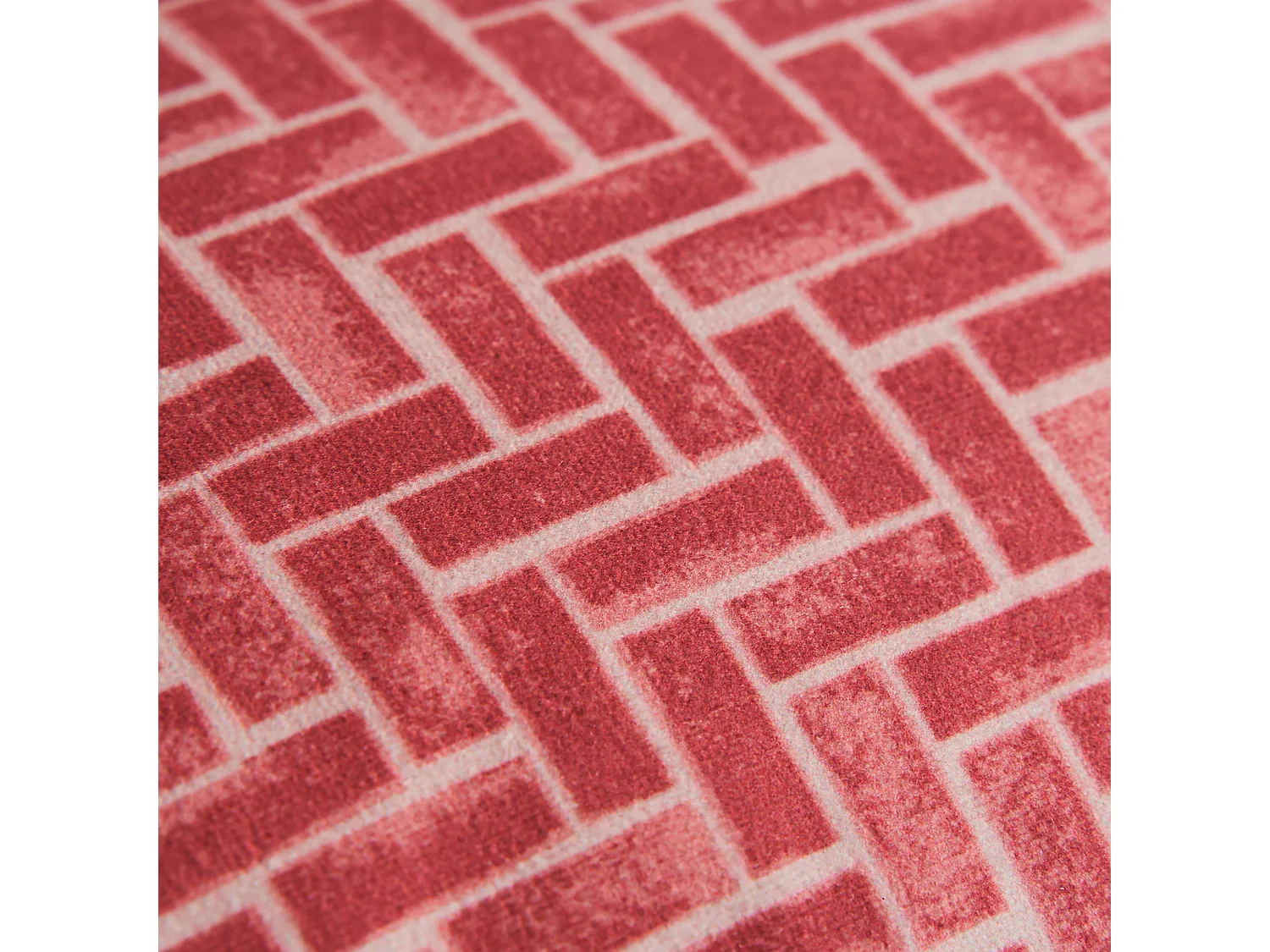 Coussin en velours rose 42x26x10 cm