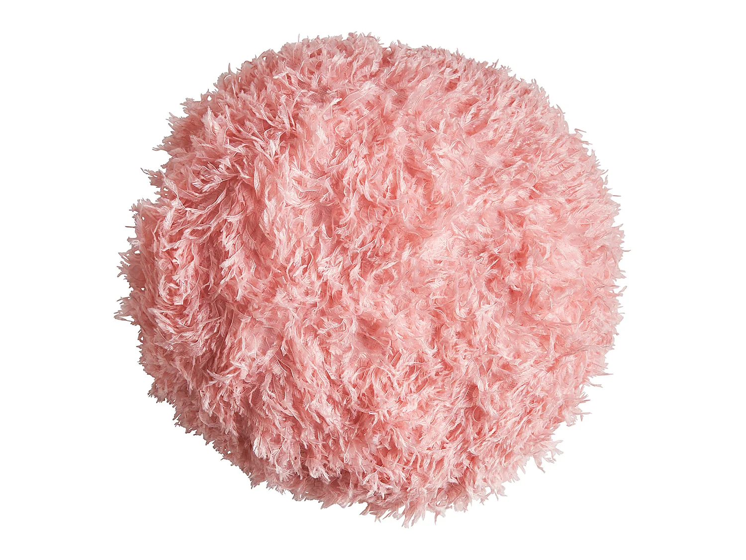 Coussin en polyester rose 33x33x9 cm