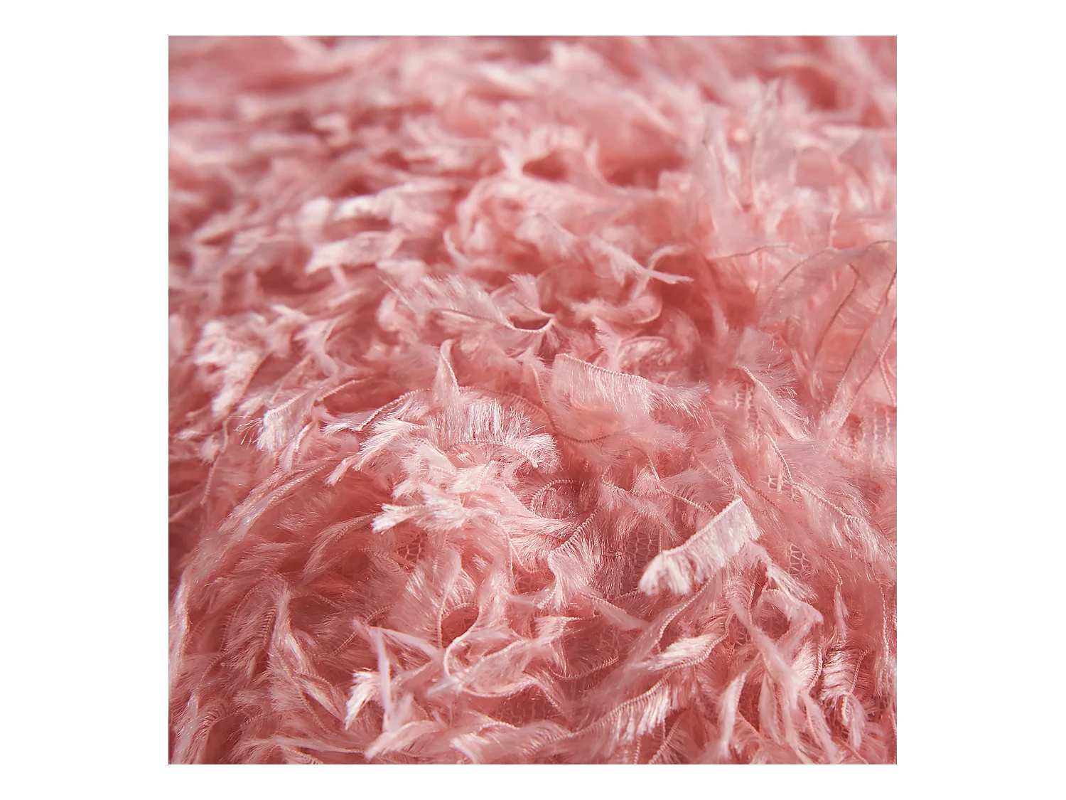 Coussin en polyester rose 33x33x9 cm