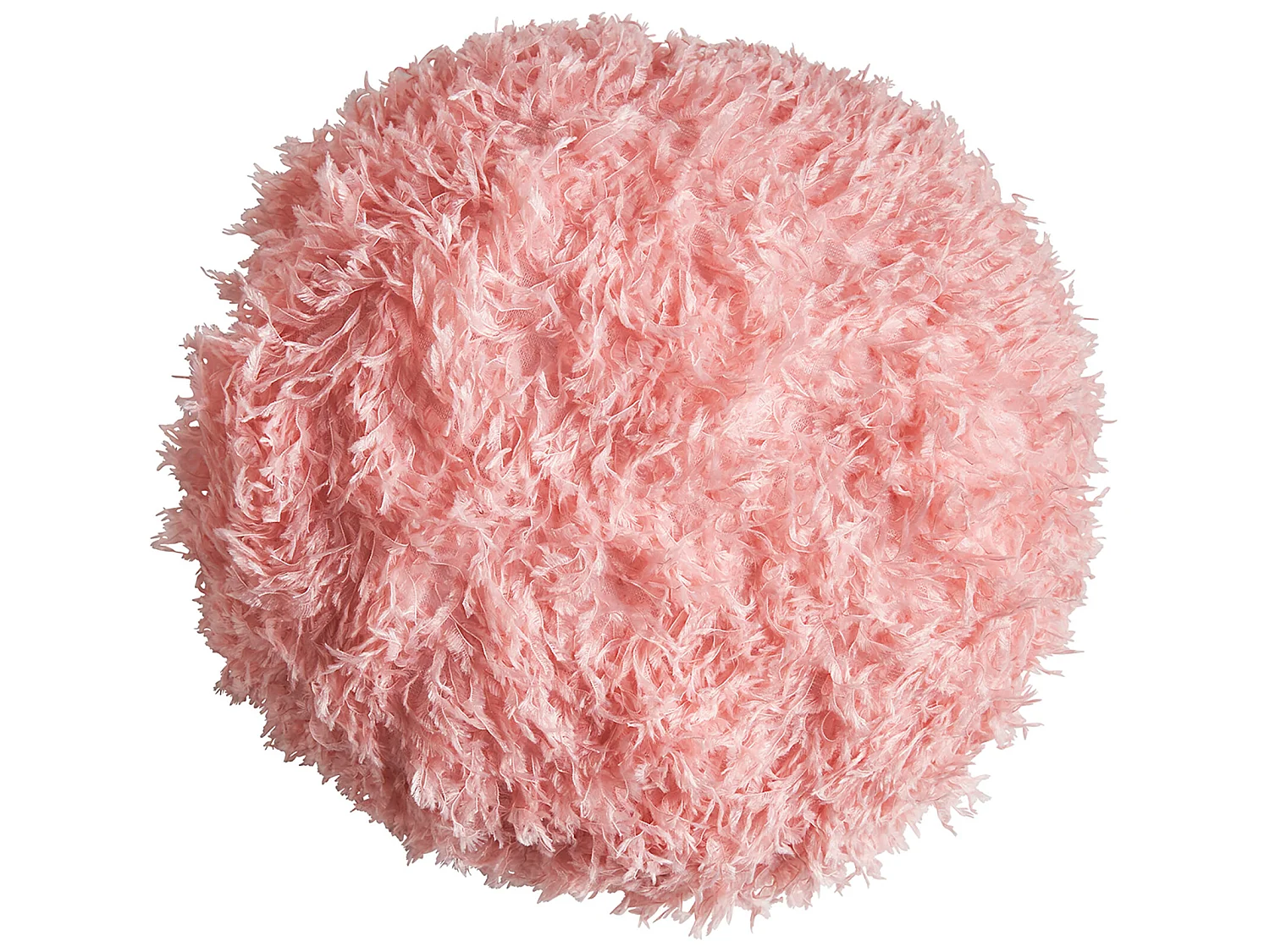 Coussin en polyester rose 33x33x9 cm