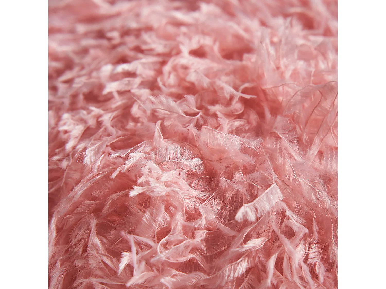 Coussin en polyester rose 33x33x9 cm