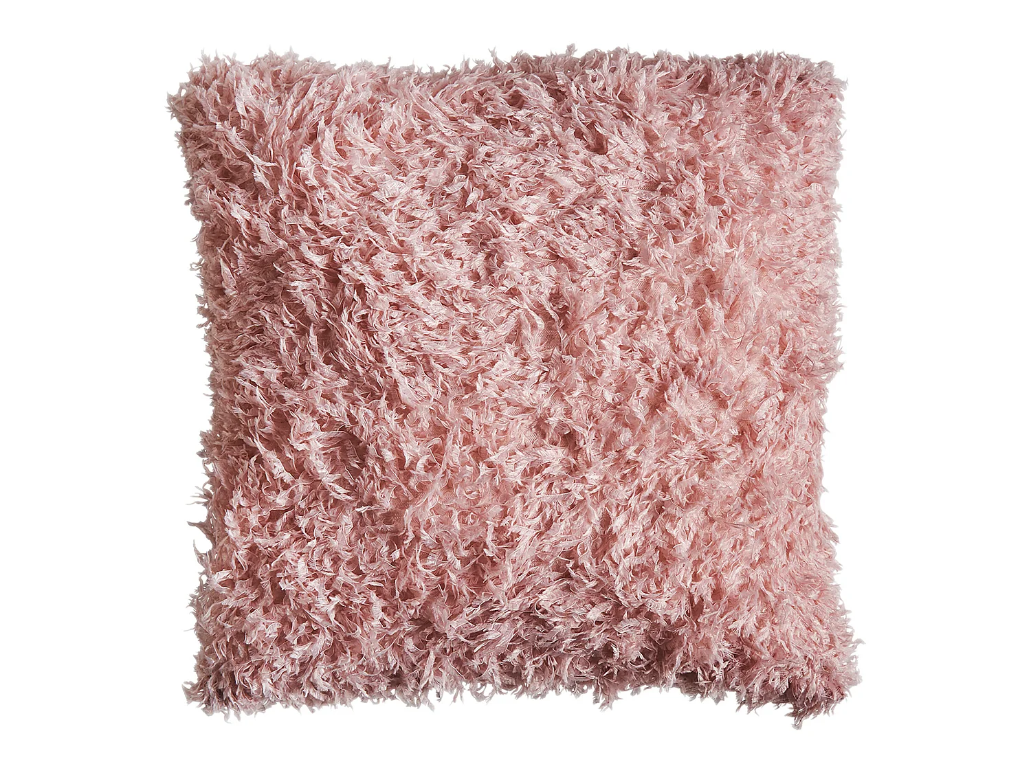 Coussin en polyester rose 42x42x10 cm