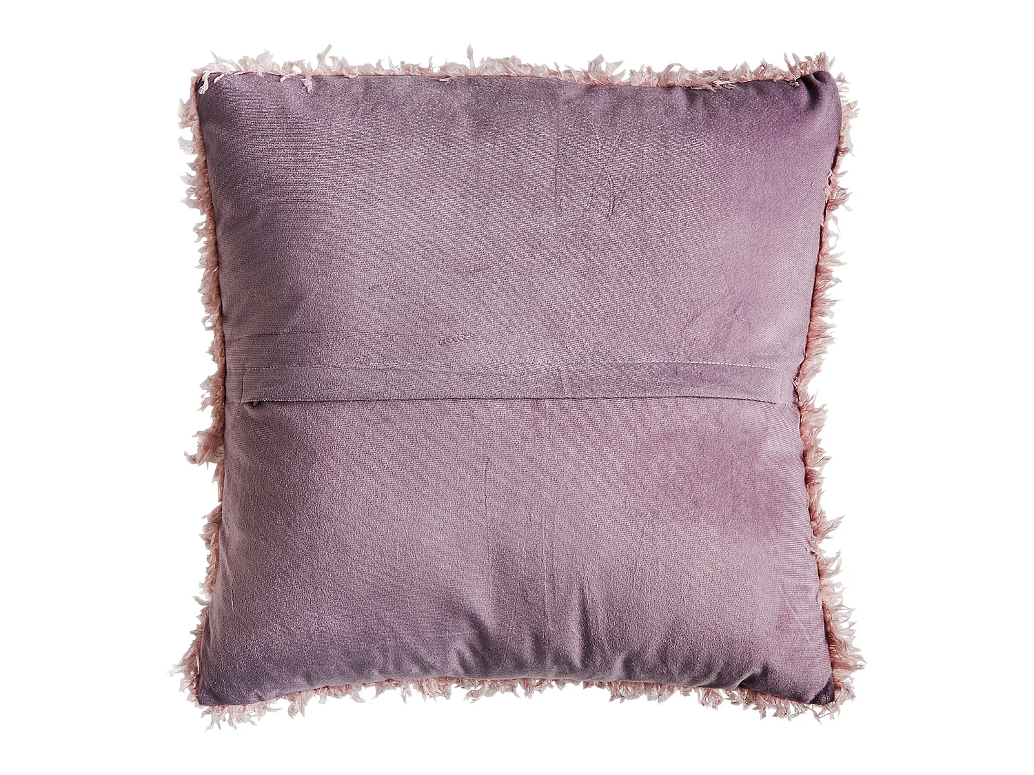 Coussin en polyester rose 42x42x10 cm