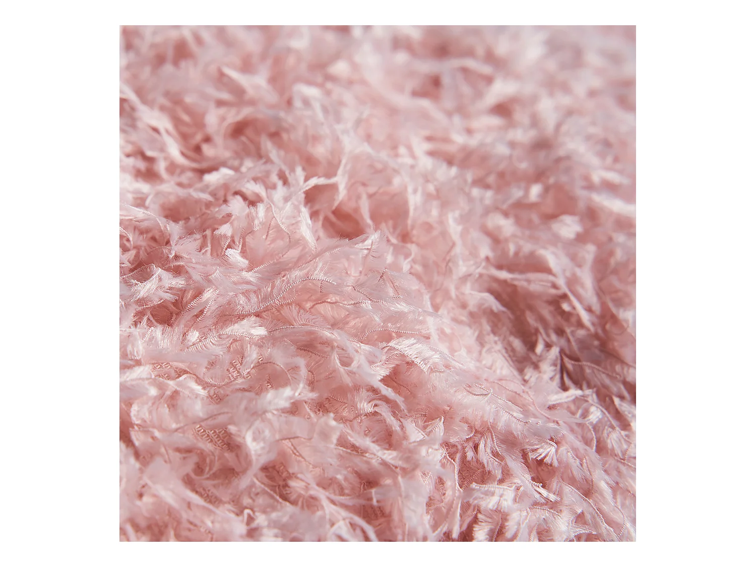 Coussin en polyester rose 42x42x10 cm