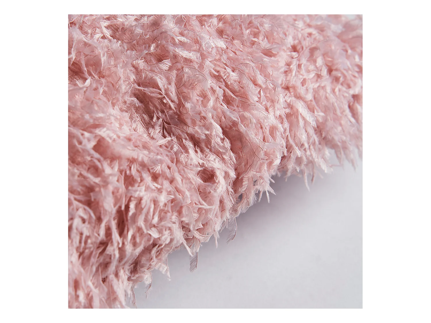 Coussin en polyester rose 42x42x10 cm