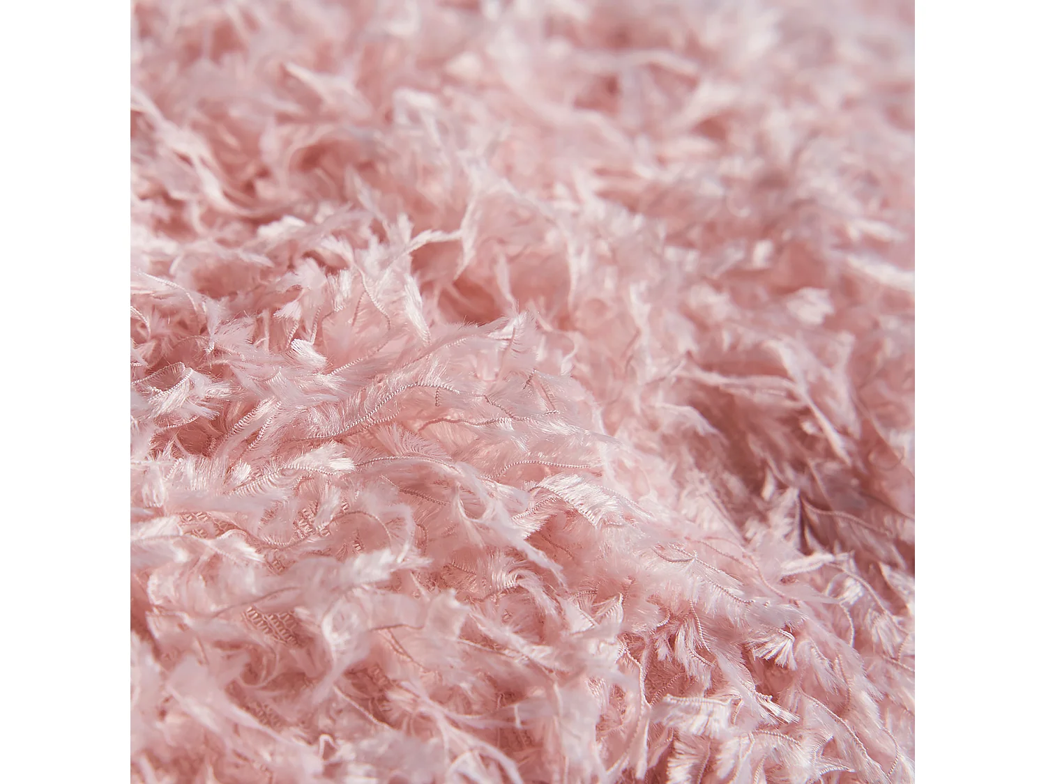 Cojín de poliéster en color rosa de 42x42x10cm