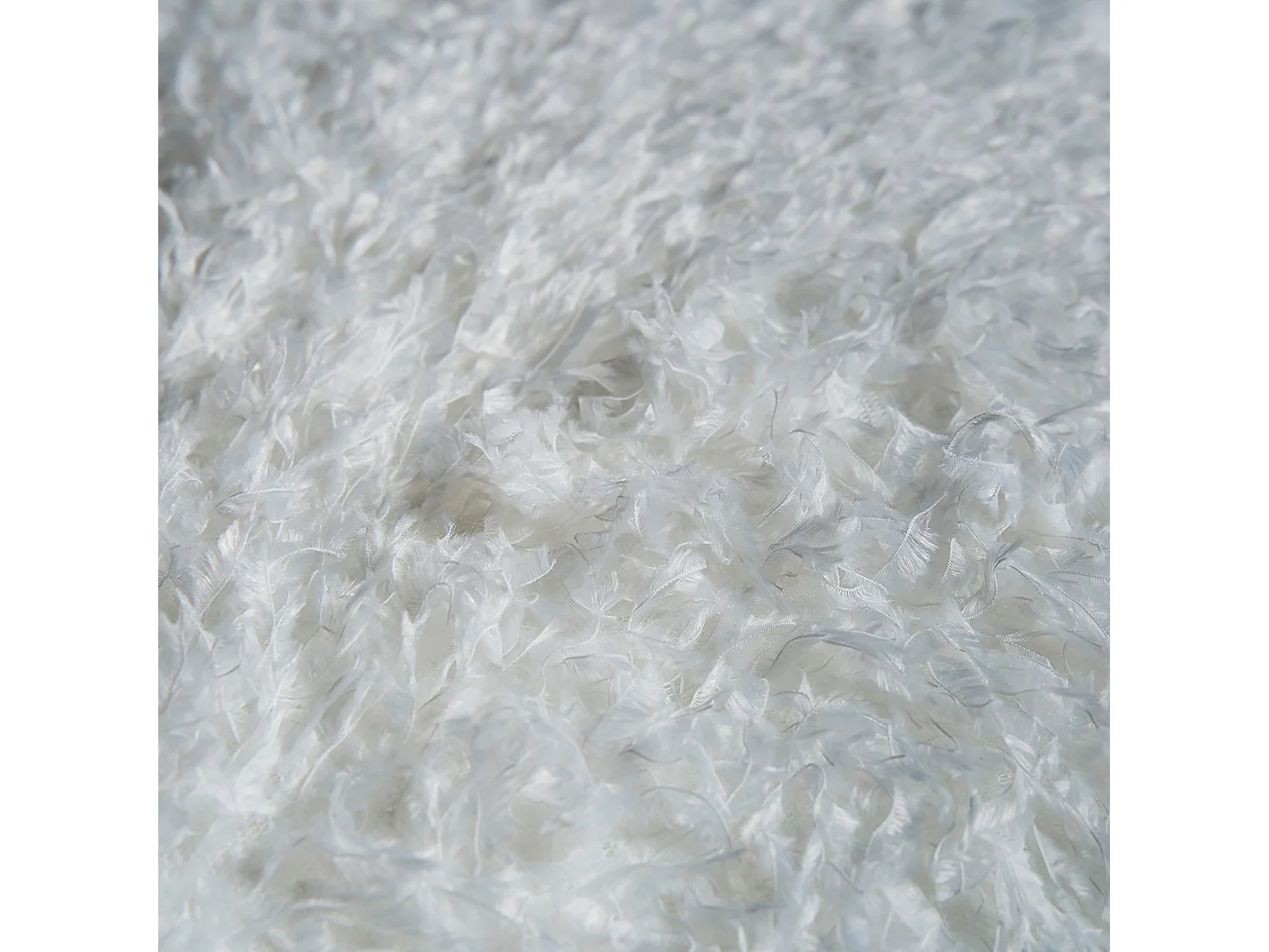 Coussin en polyester blanc 42x42x10 cm