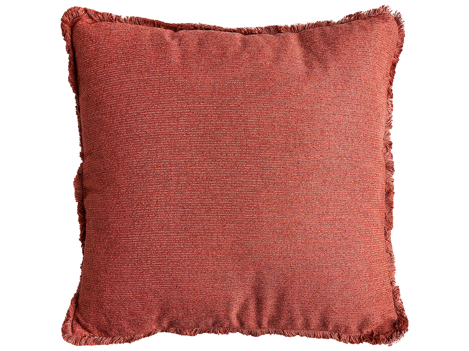 Coussin en polyester rose 42x42x10 cm