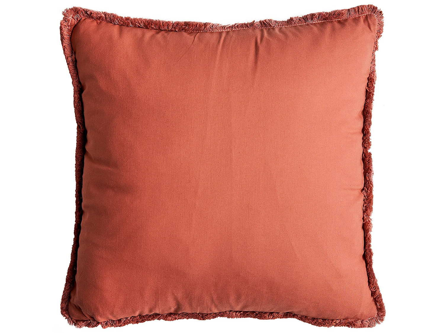 Coussin en polyester rose 42x42x10 cm