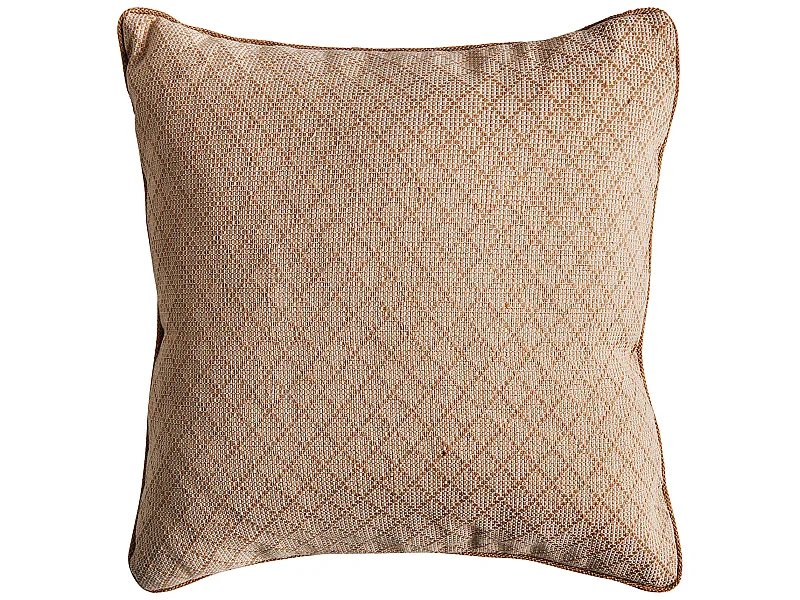 Cojín de yute en color beige de 44x10x44cm