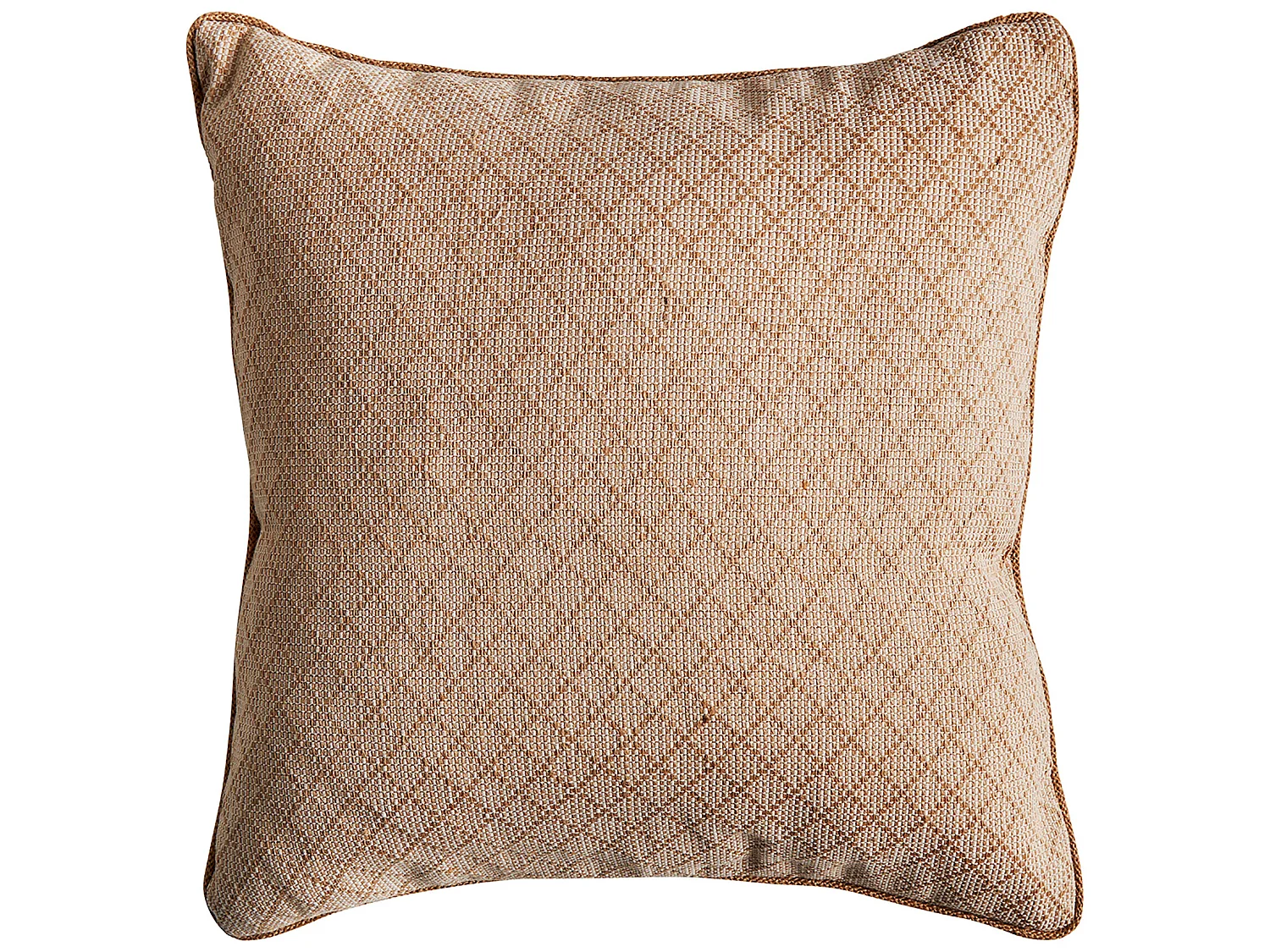 Cojín de yute en color beige de 44x10x44cm