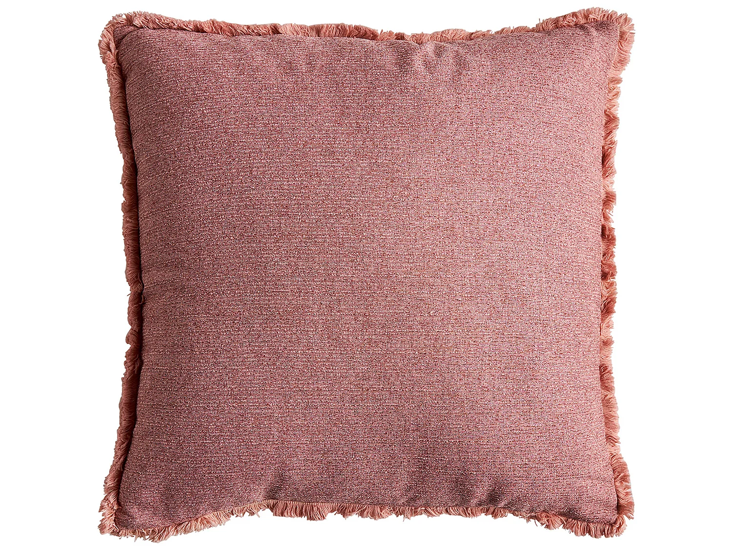 Coussin en polyester rose 42x41x9 cm