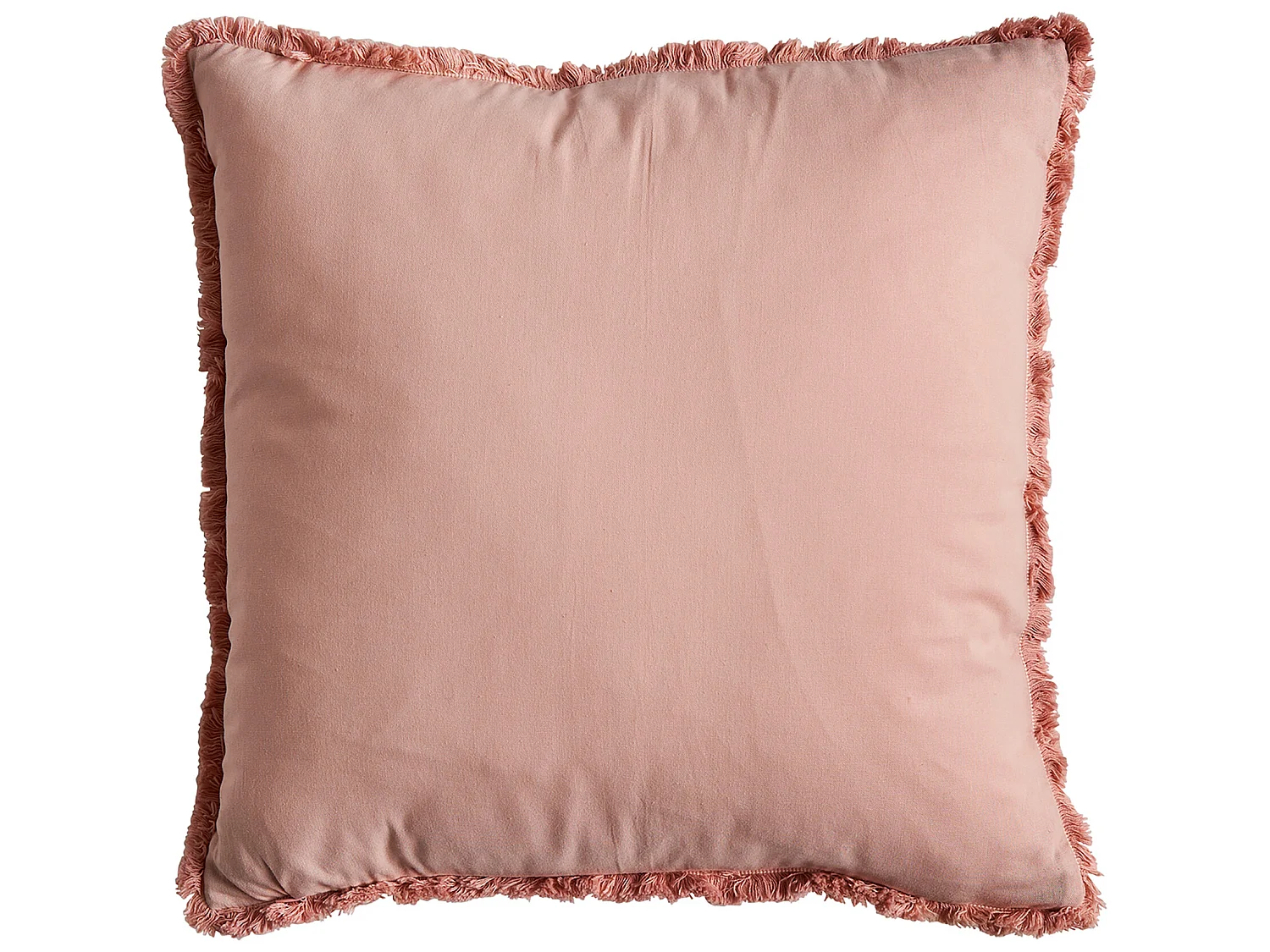 Coussin en polyester rose 42x41x9 cm