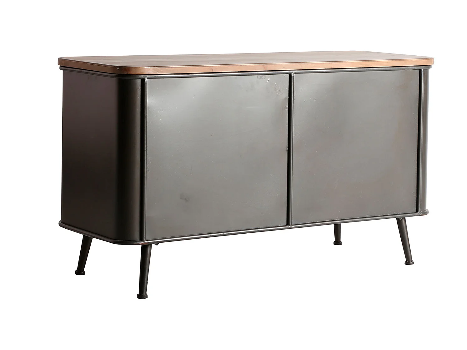 Buffet en fer marron 118x47x68 cm