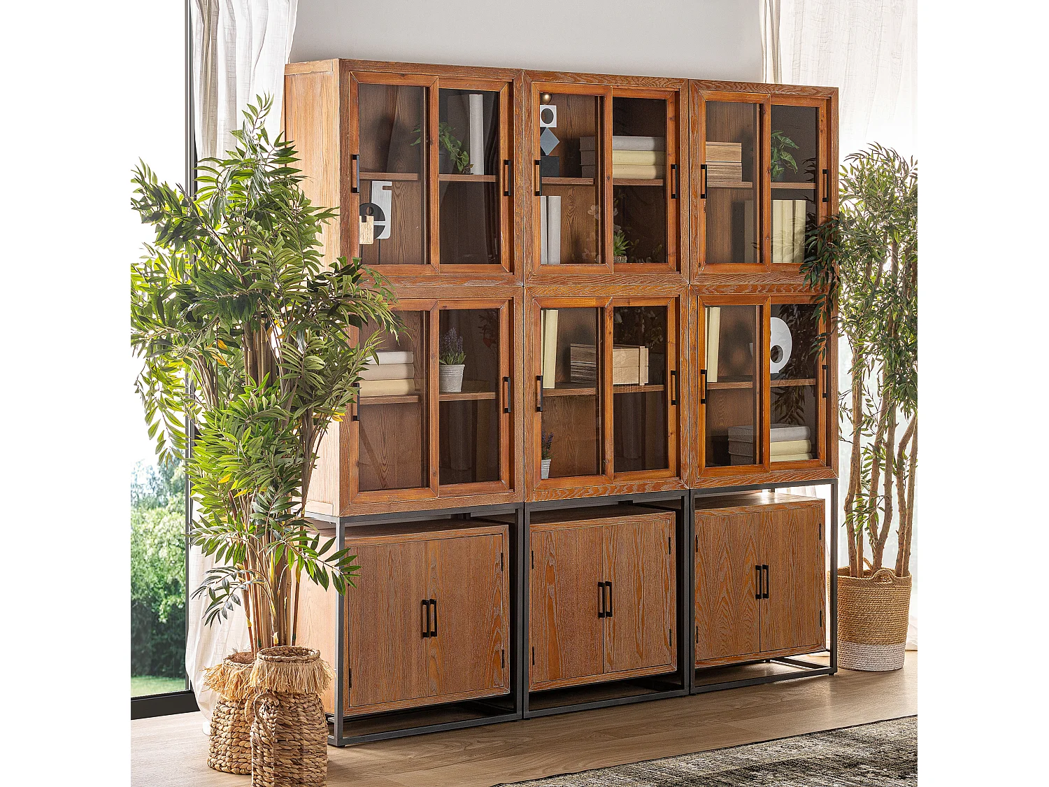 Buffet en bois de sapin  71x35x71 cm