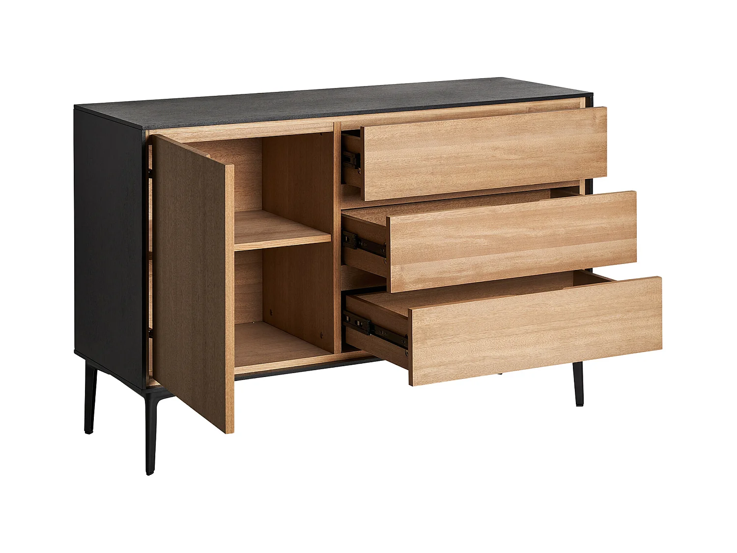 Buffet en bois mdf  116x40x75 cm