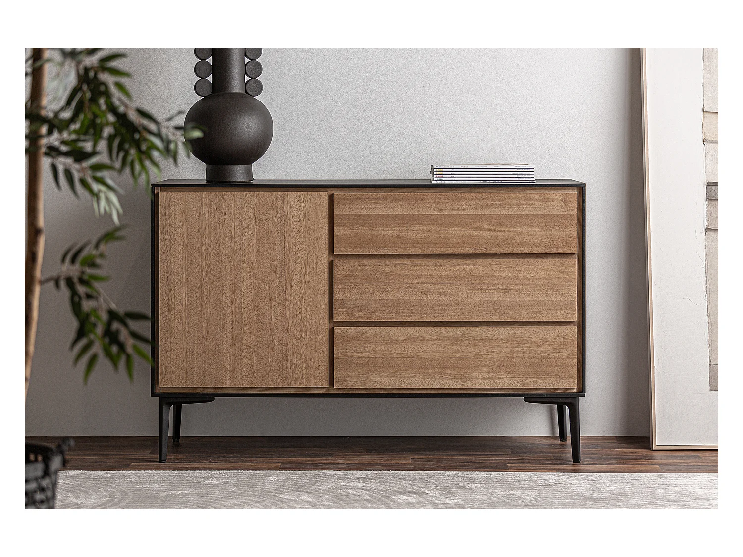 Buffet en bois mdf  116x40x75 cm