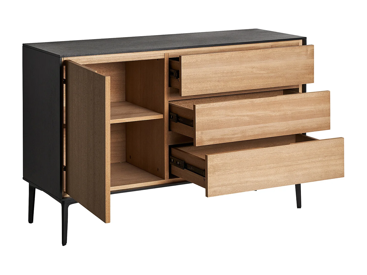Buffet en bois mdf  116x40x75 cm