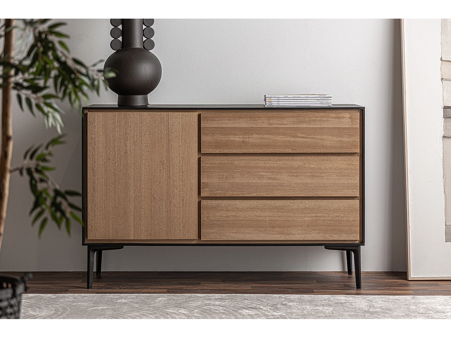 Buffet en bois mdf  116x40x75 cm