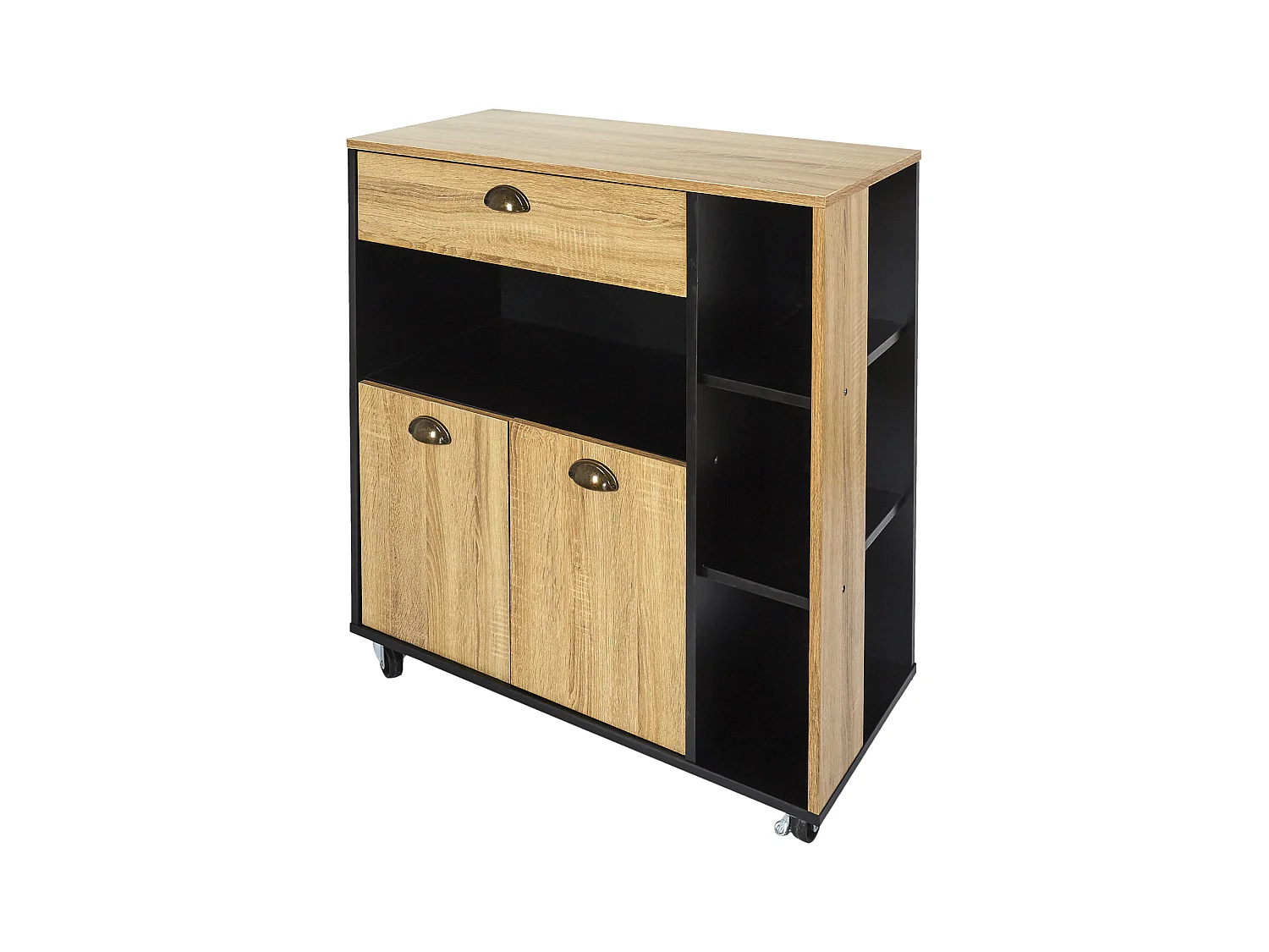 Desserte Cuisine Chef Marron, Noir