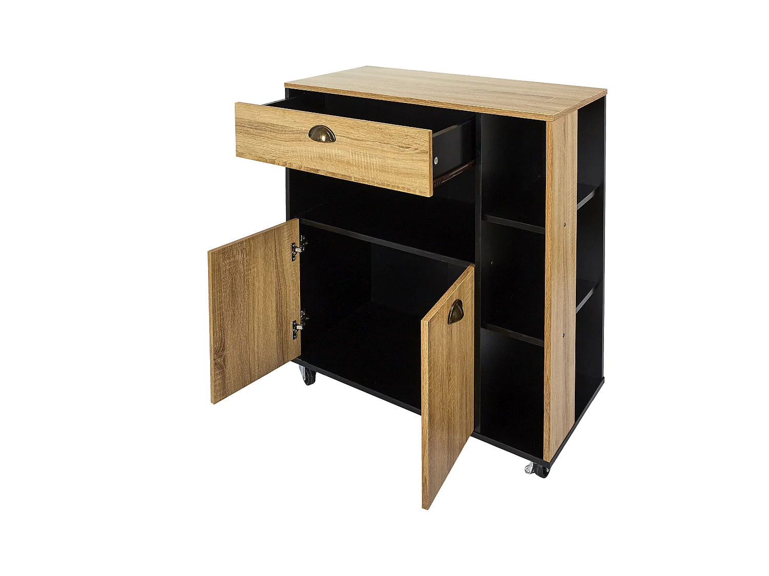 Desserte Cuisine Chef Marron, Noir