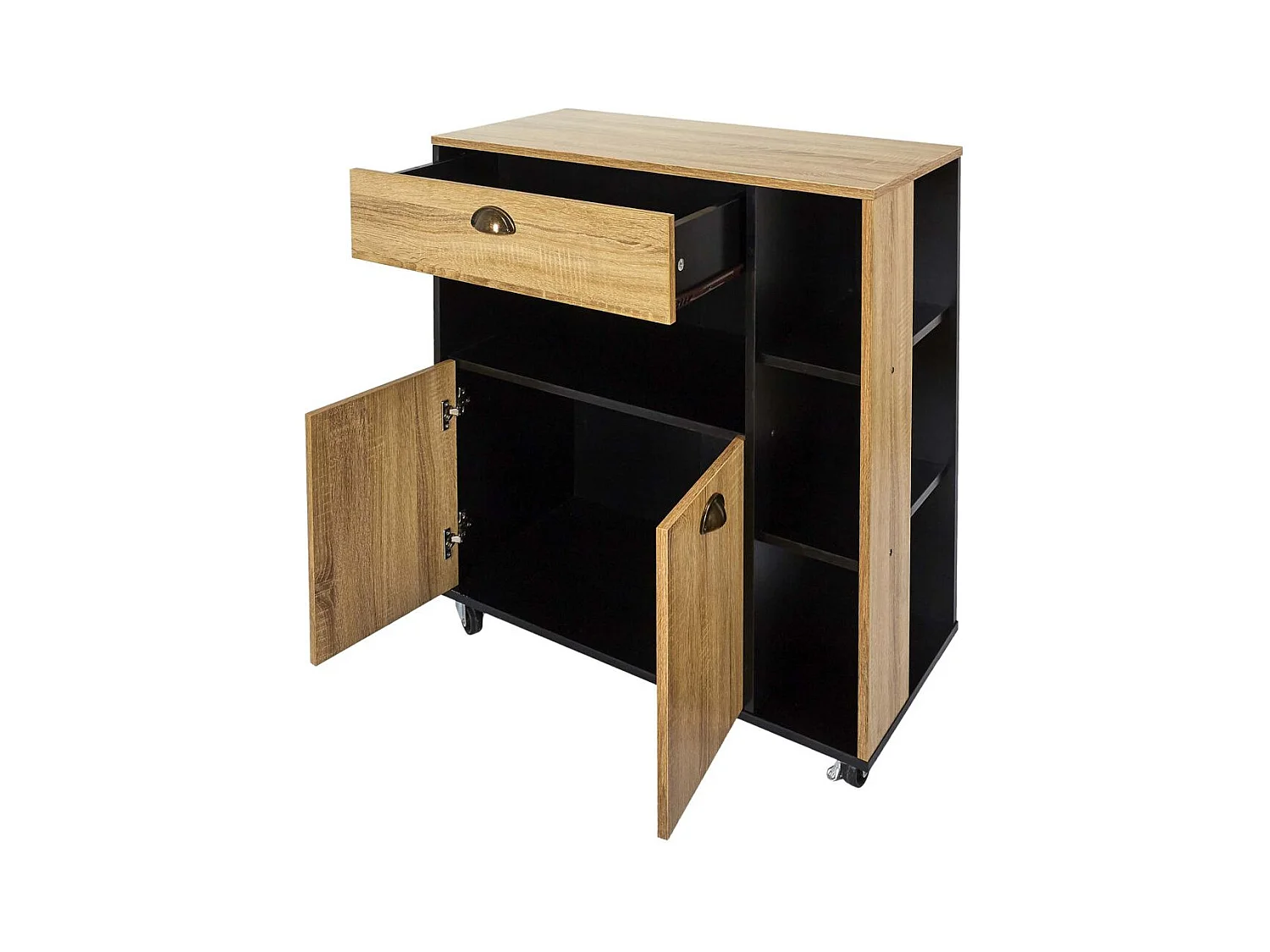 Desserte Cuisine Chef Marron, Noir