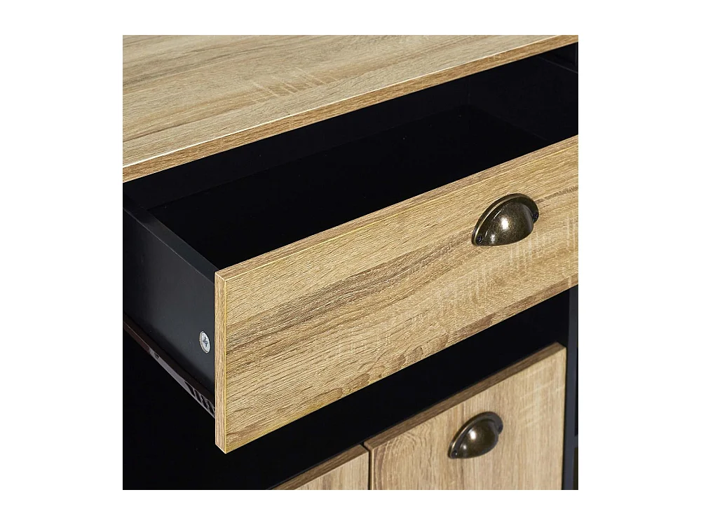 Desserte Cuisine Chef Marron, Noir