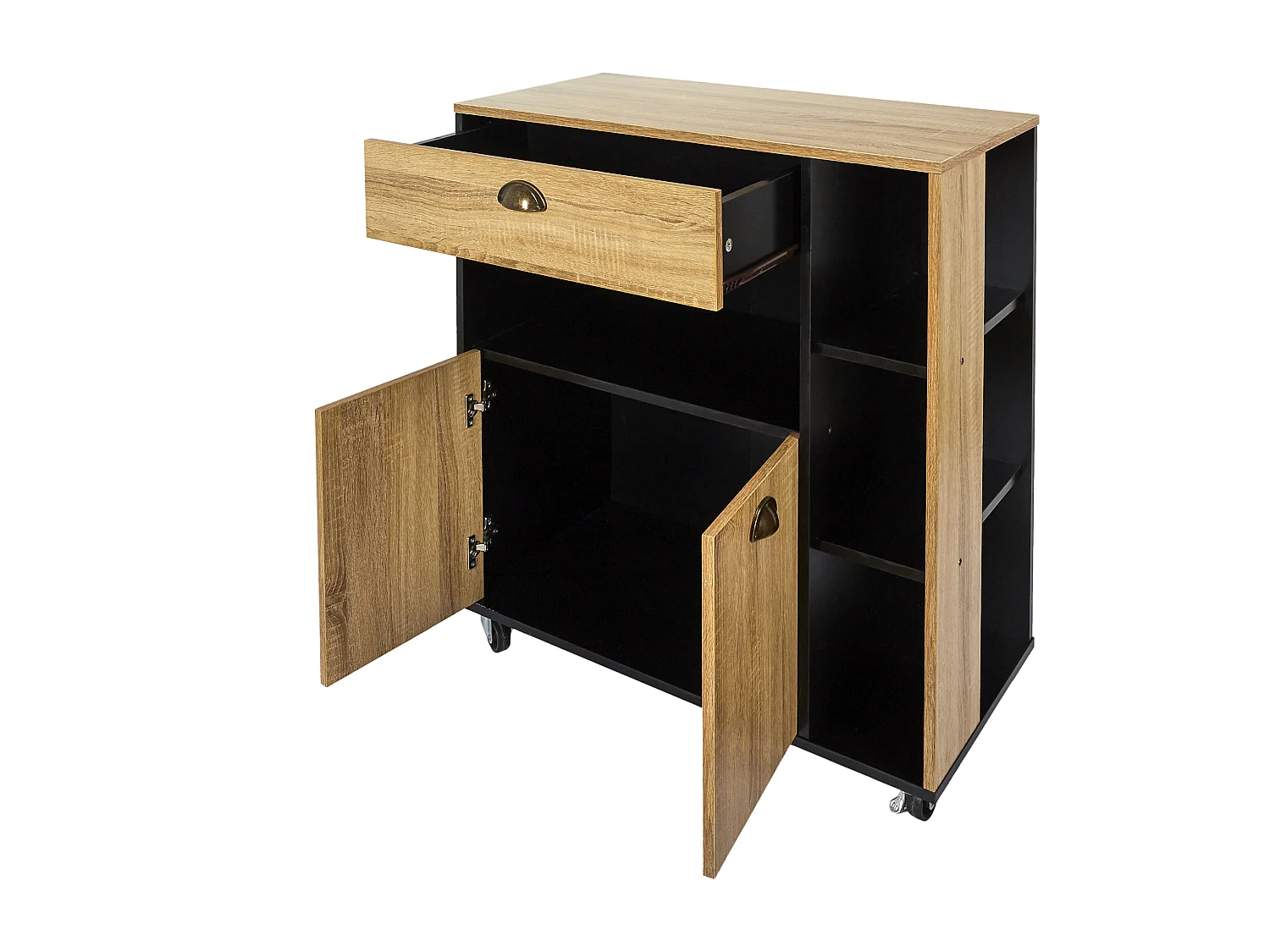 Desserte Cuisine Chef Marron, Noir