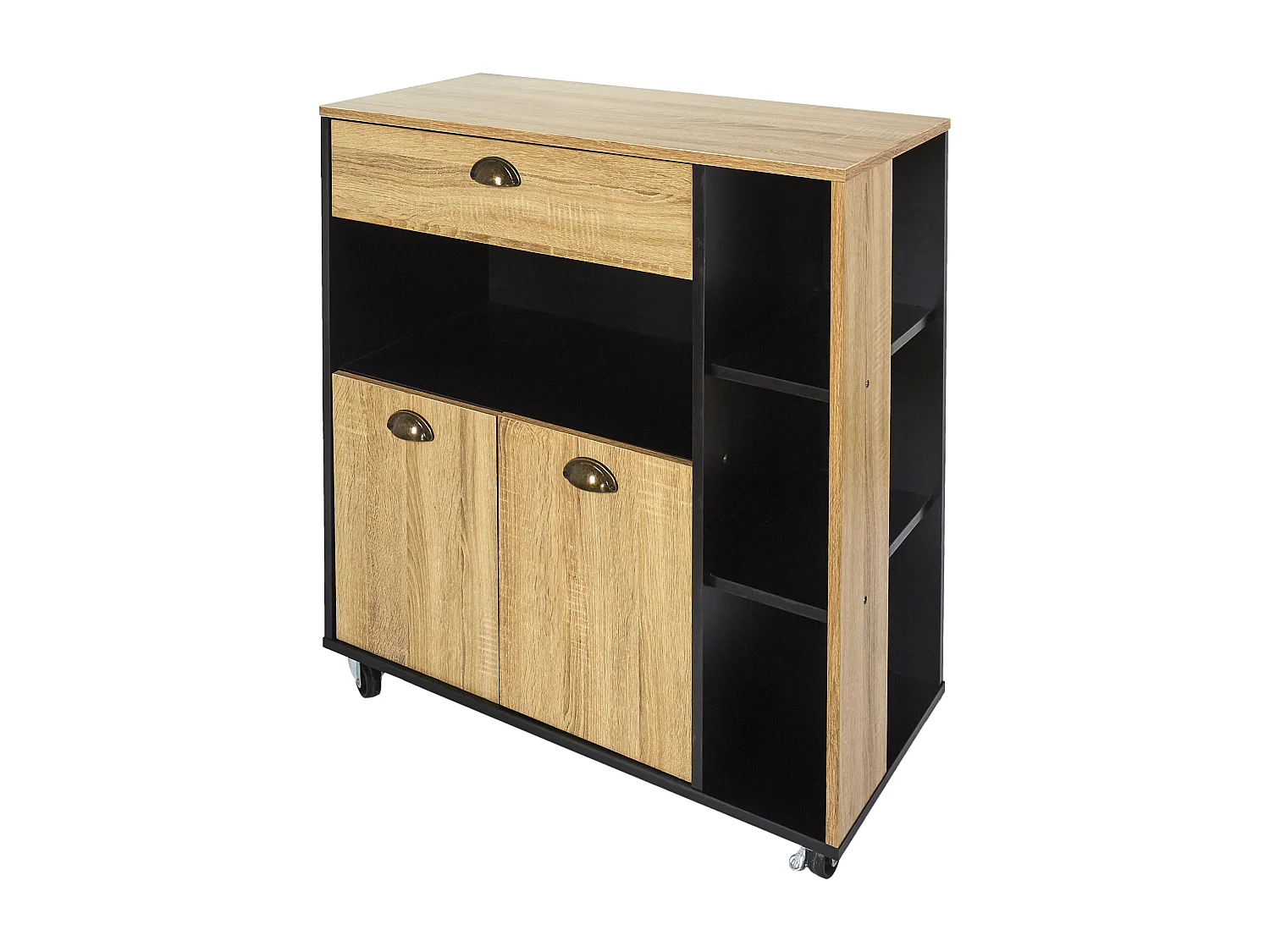 Desserte Cuisine Chef Marron, Noir