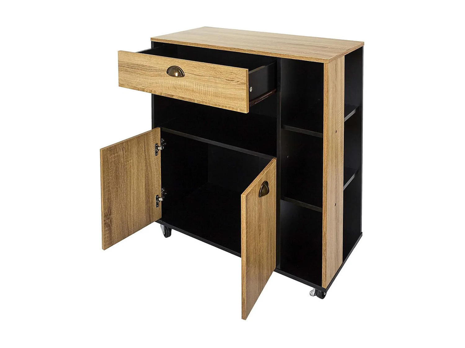 Desserte Cuisine Chef Marron, Noir