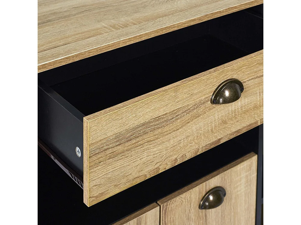 Desserte Cuisine Chef Marron, Noir