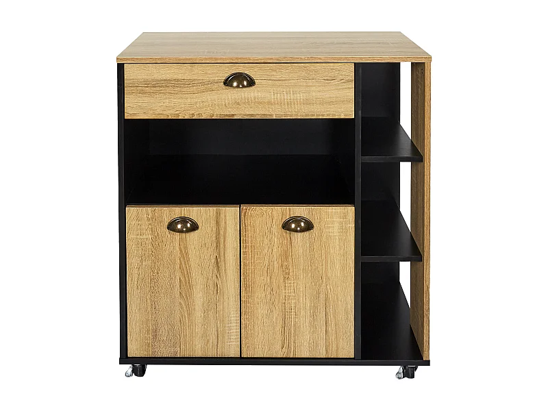 Desserte Cuisine Chef Marron, Noir