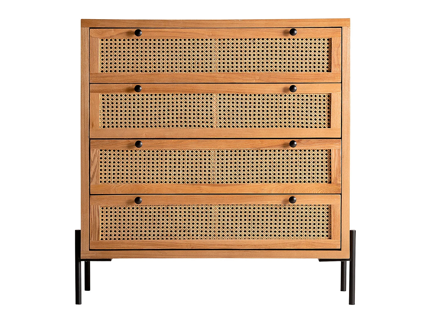 Commode en fer marron 100x40x94 cm