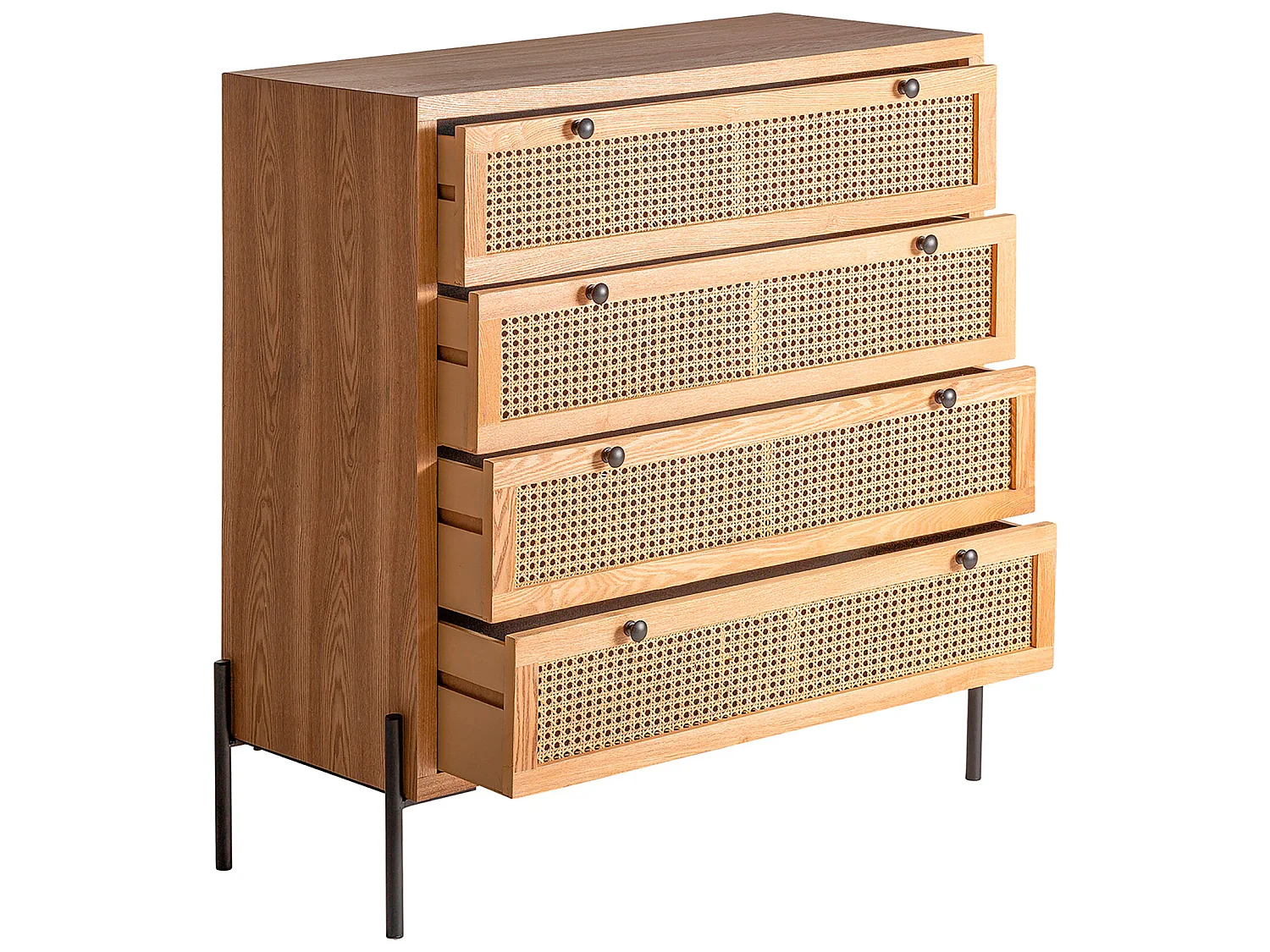 Commode en fer marron 100x40x94 cm