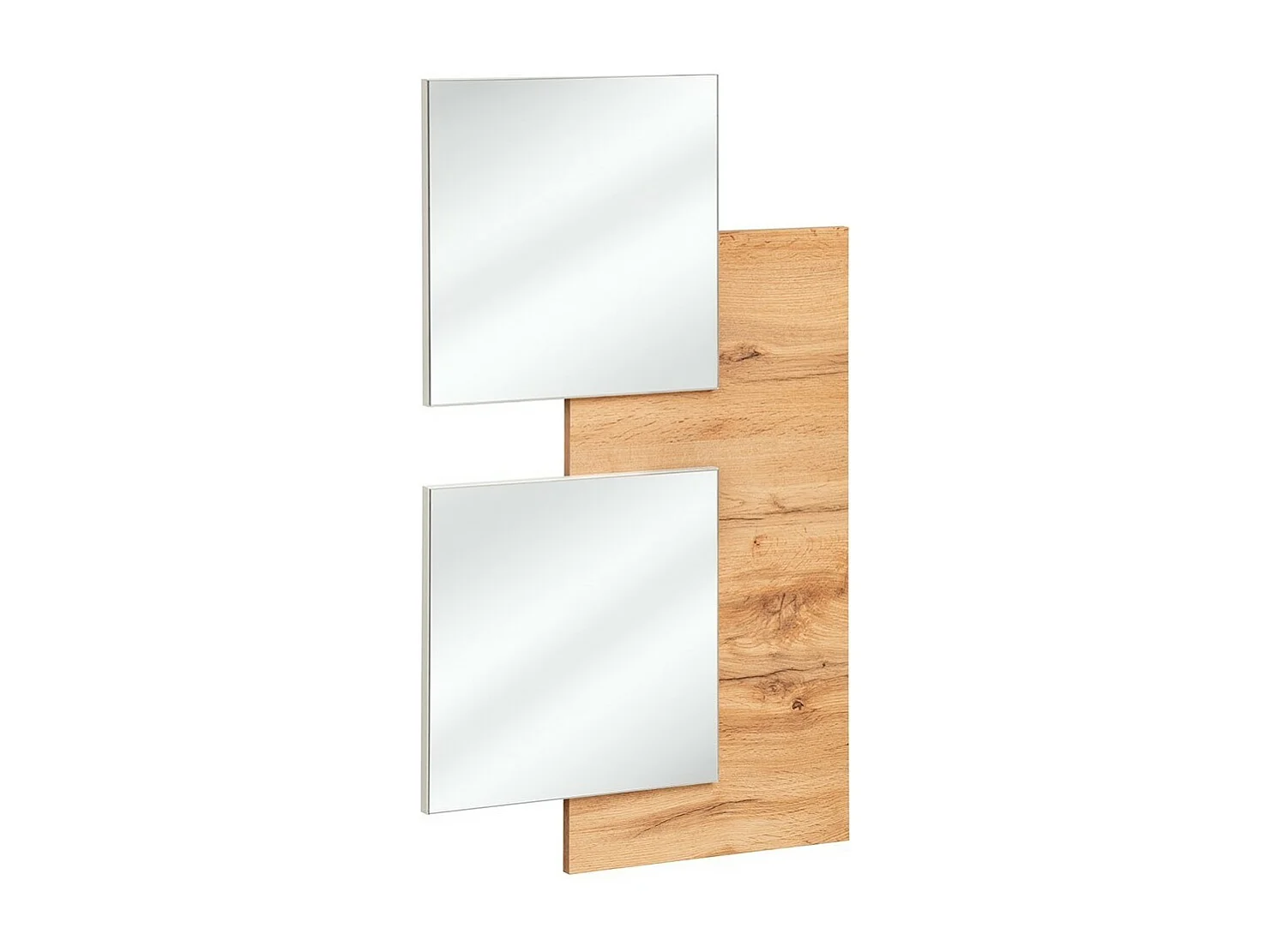 Ingangmeubel TORTH 2 - Complete set - Kleur eiken en wit - Modern en praktisch design