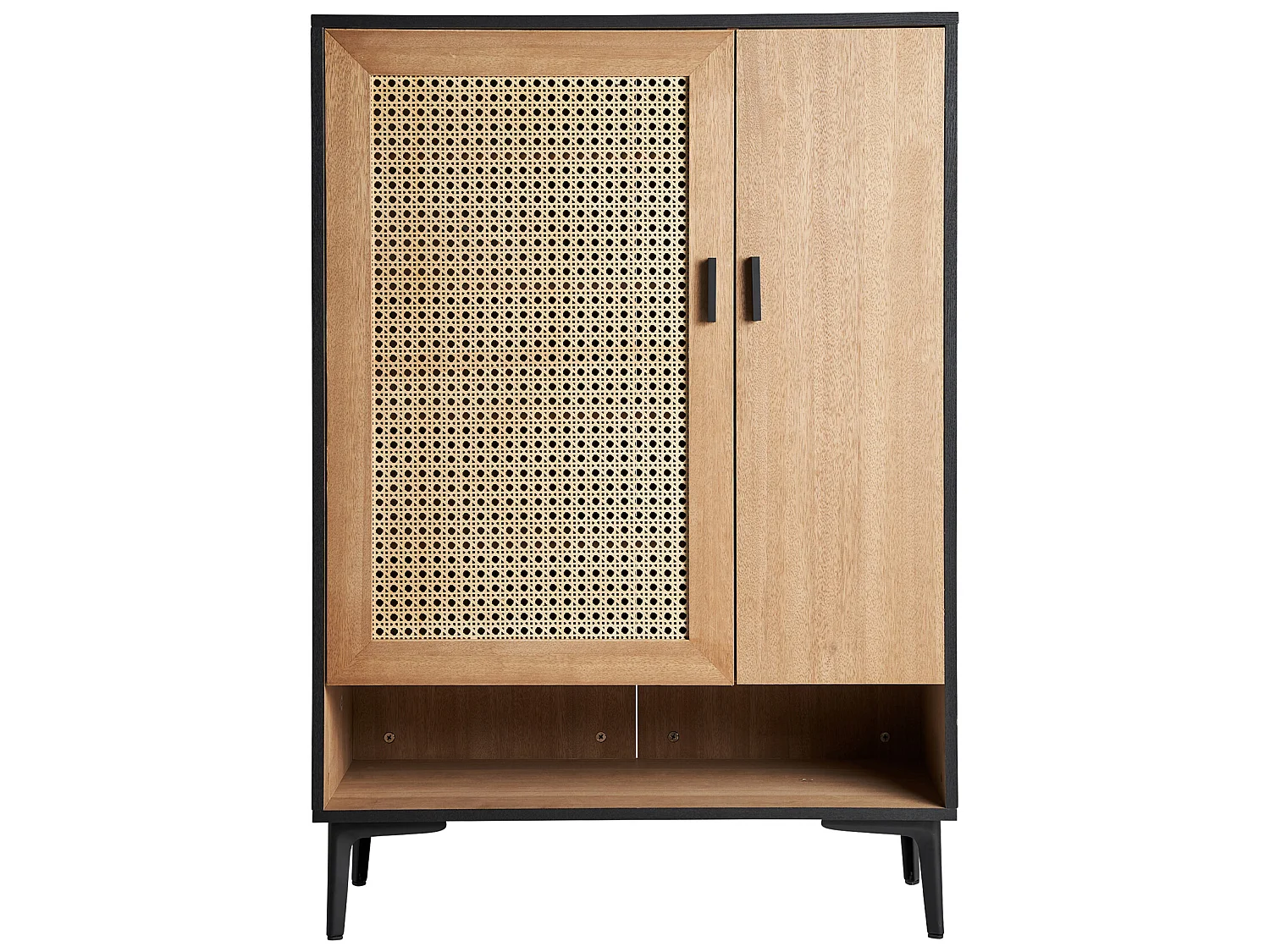 Armario de madera dm en color marrón de 80x36x115cm