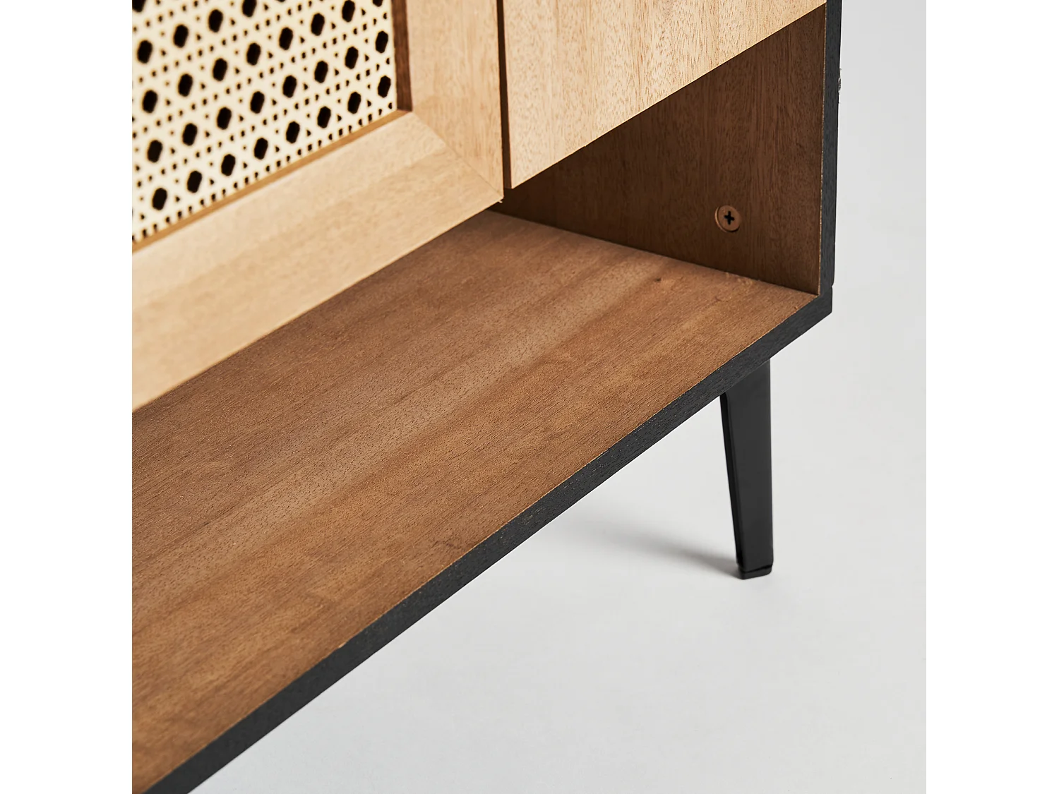 Armario de madera dm en color marrón de 80x36x115cm