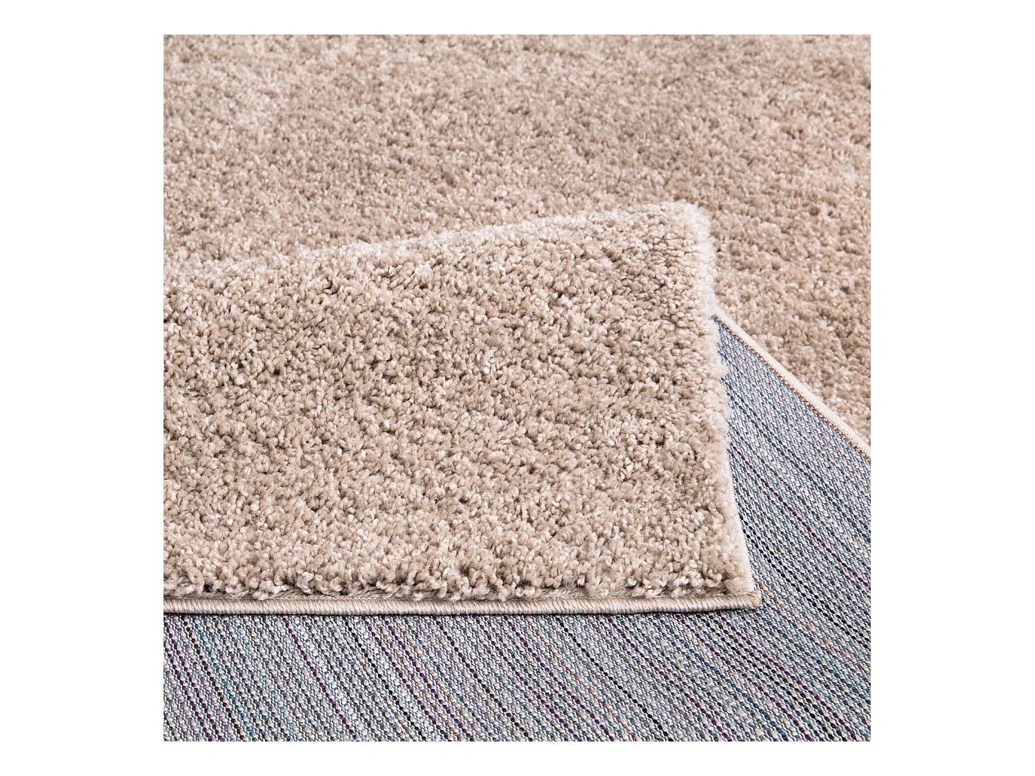 Tapis à Poils Longs SOFTY Sable 150x150cm