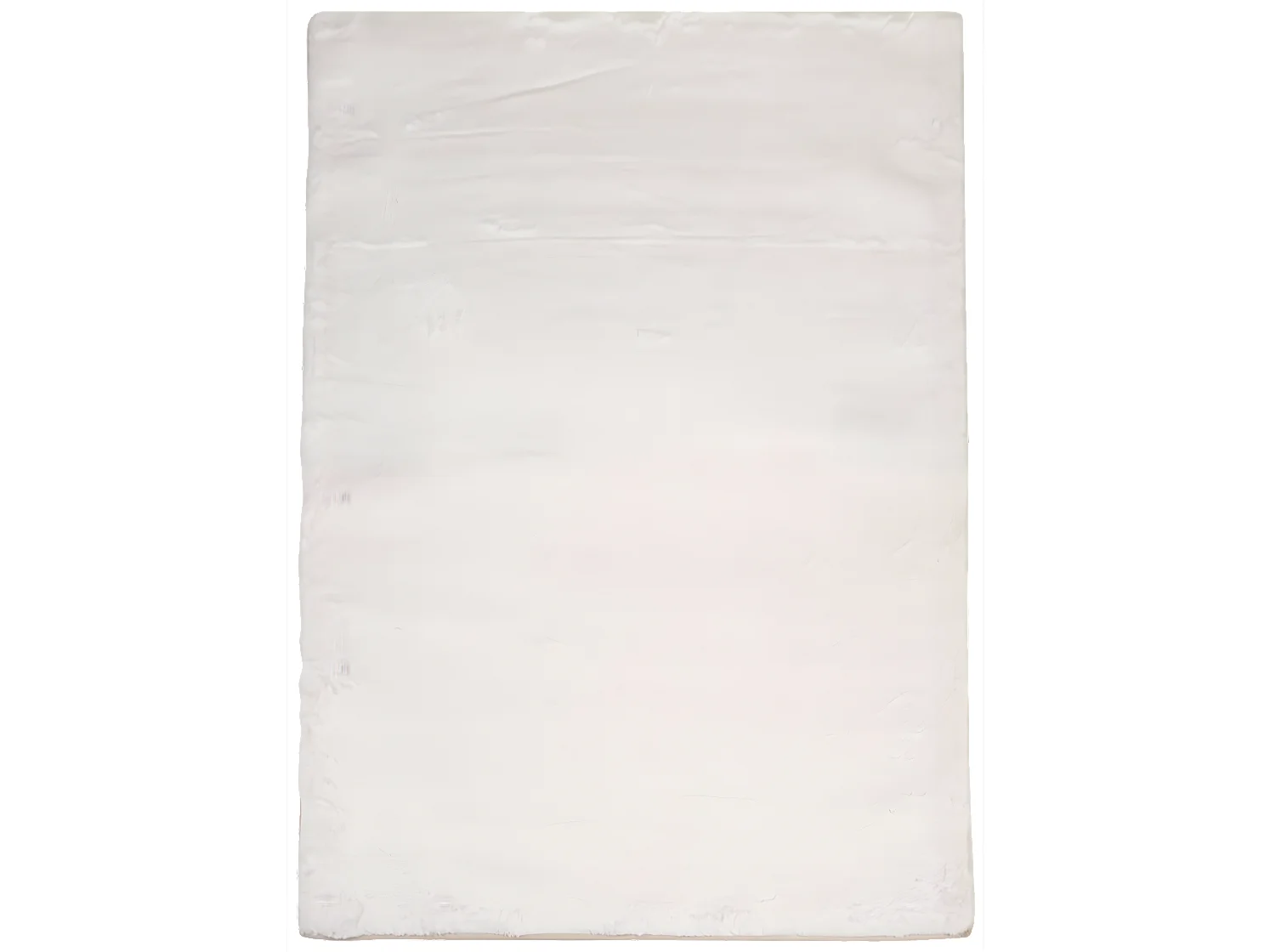 Tapis de Fourrure Velours Blanc 80x150cm