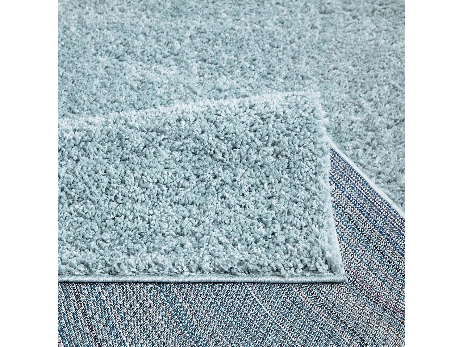 Tapis à Poils Longs SOFTY Bleu Azur 100x200cm