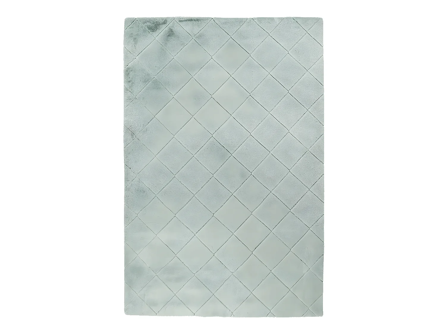 Tapis Super Soft à motif 3D losanges Vert Jade 120x170cm