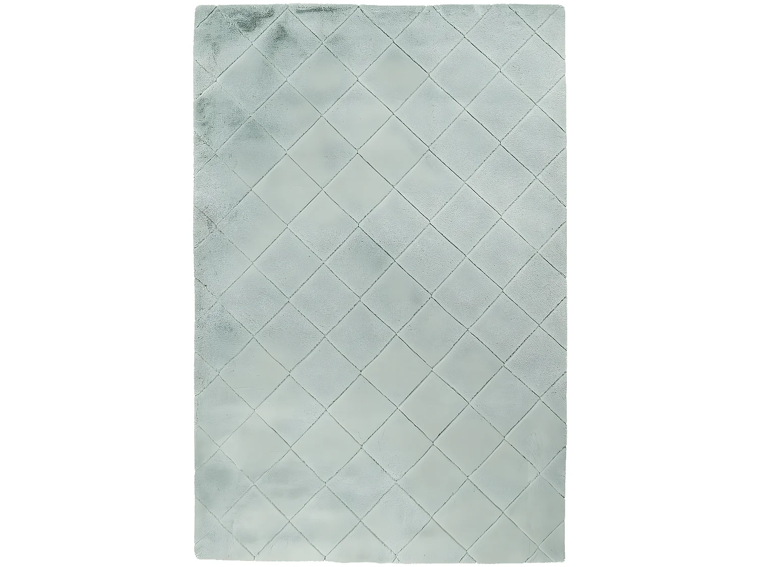 Tapis Super Soft à motif 3D losanges Vert Jade 120x170cm