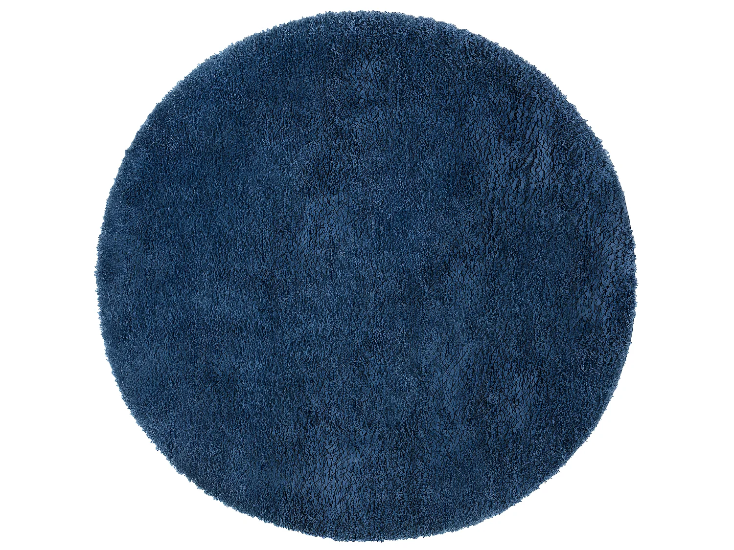 Tapis à Poils Longs Rond SOFTY Bleu 200x200cm
