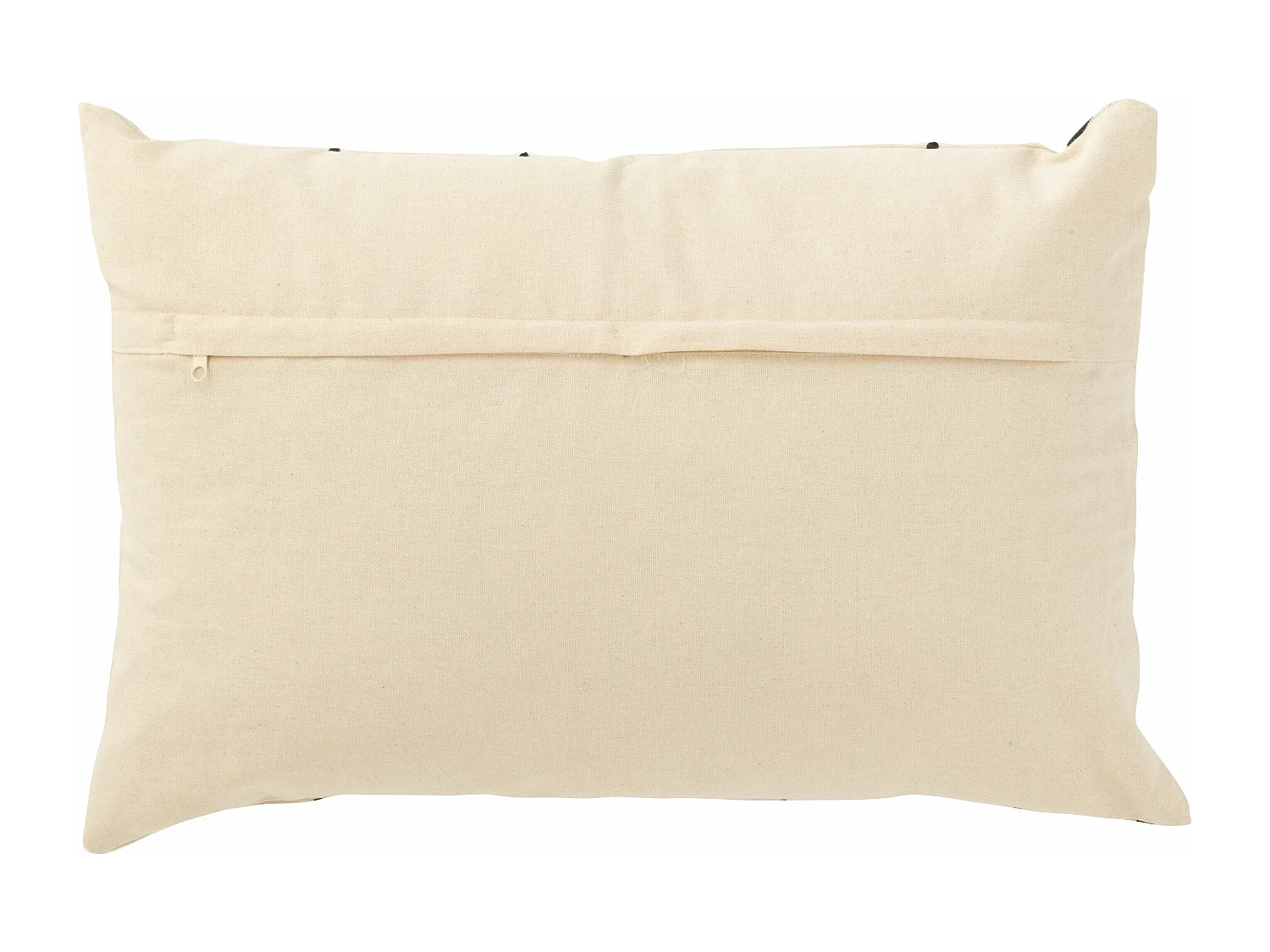 Coussin Déco "Visages" 40x68cm Beige