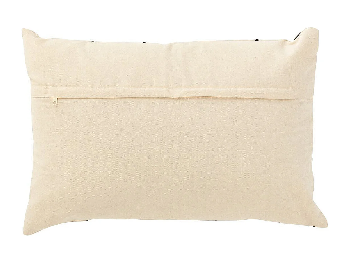 Coussin Déco "Visages" 40x68cm Beige